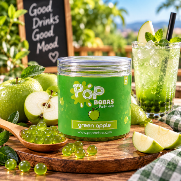 Pop Bobas Party Pack Green Apple 350gr