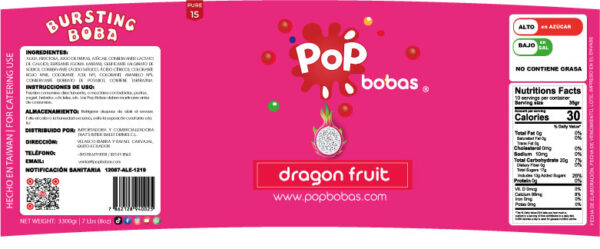 Bursting Boba Dragon Fruit (Pitahaya) 3.3 kilos - Imagen 3